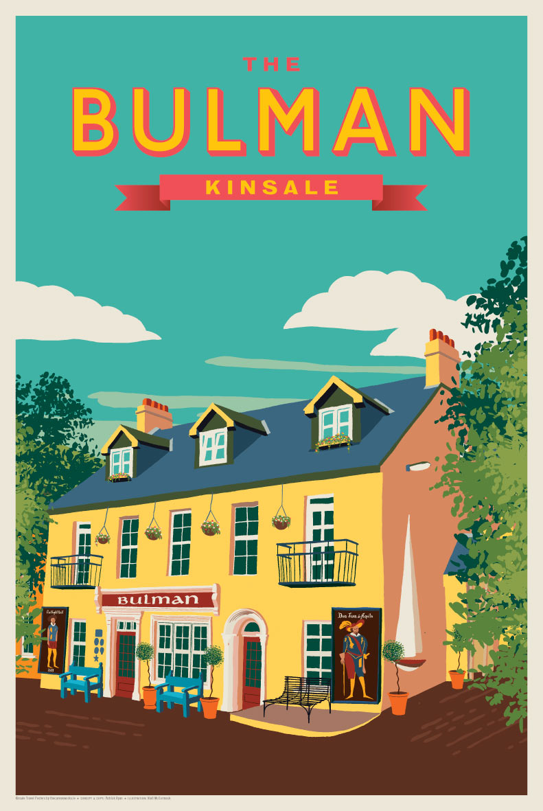 The Bulman Kinsale Vintage Style Travel Poster