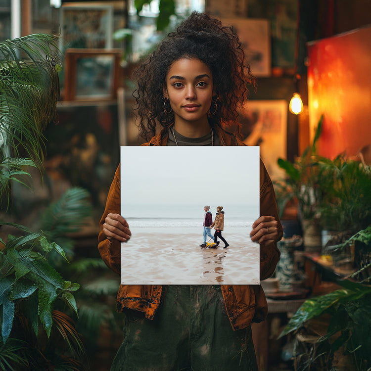 40x40cm square photo on canvas