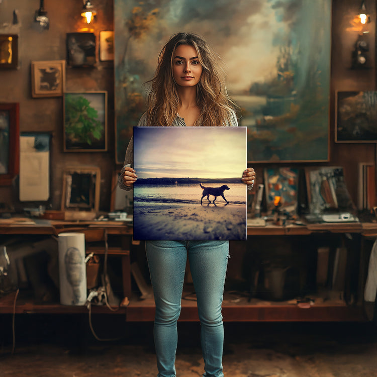 50x50cm square photo on canvas