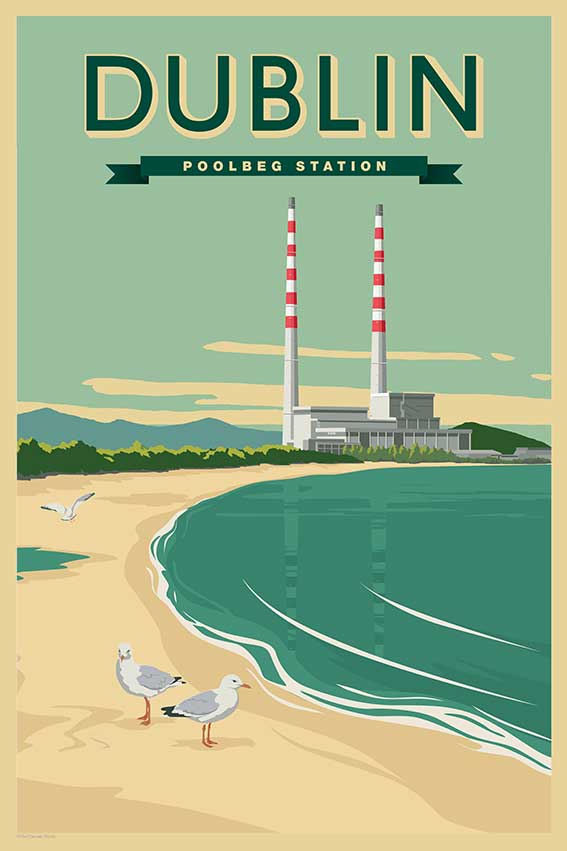 Dublin Poolbeg Chimneys