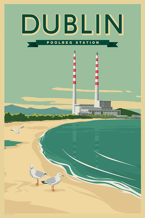 Dublin Poolbeg Schornsteine