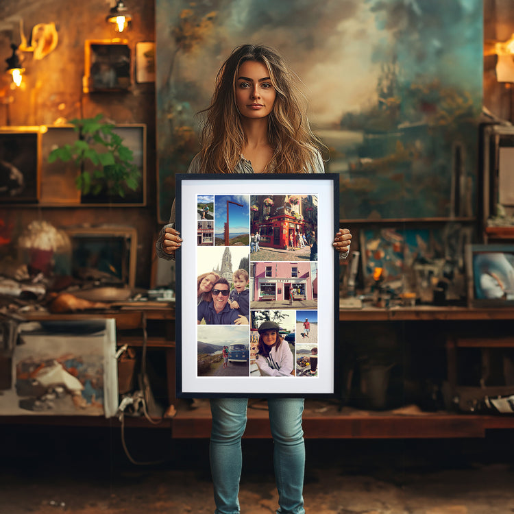 Bespoke Collage Framed Print • Portrait