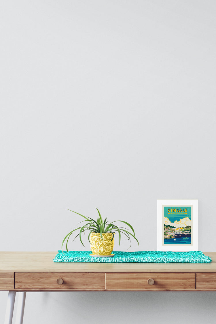 Travel Poster Ireland - Kinsale for Fine Food & Glorious Views