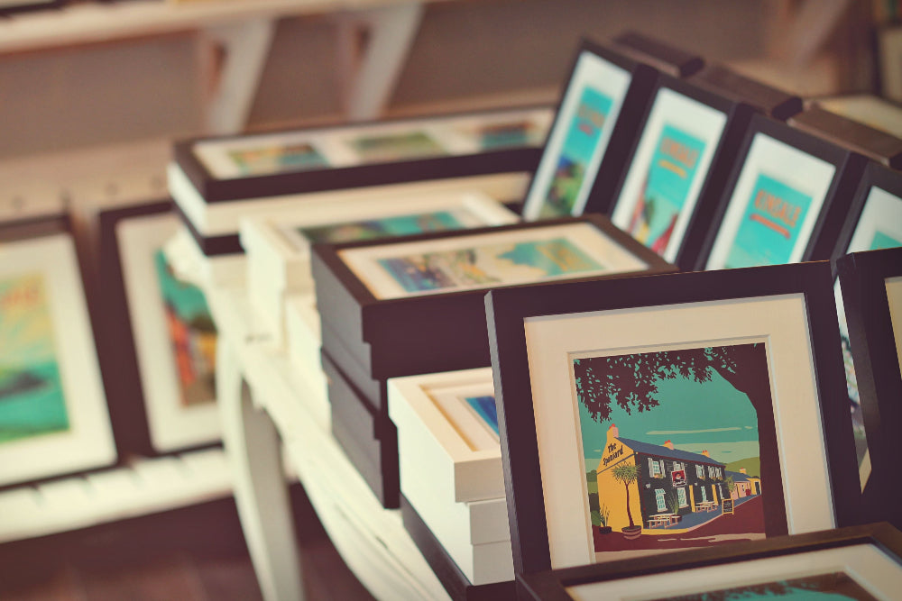 Framed Retro Travel Posters